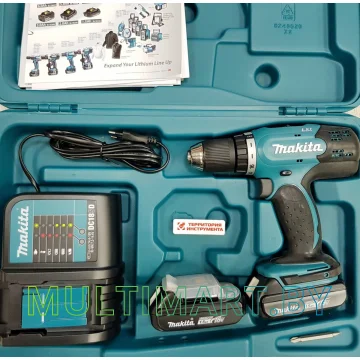 Дрель-шуруповерт Makita DDF453SYE (с 2-мя АКБ, кейс) картинка 6